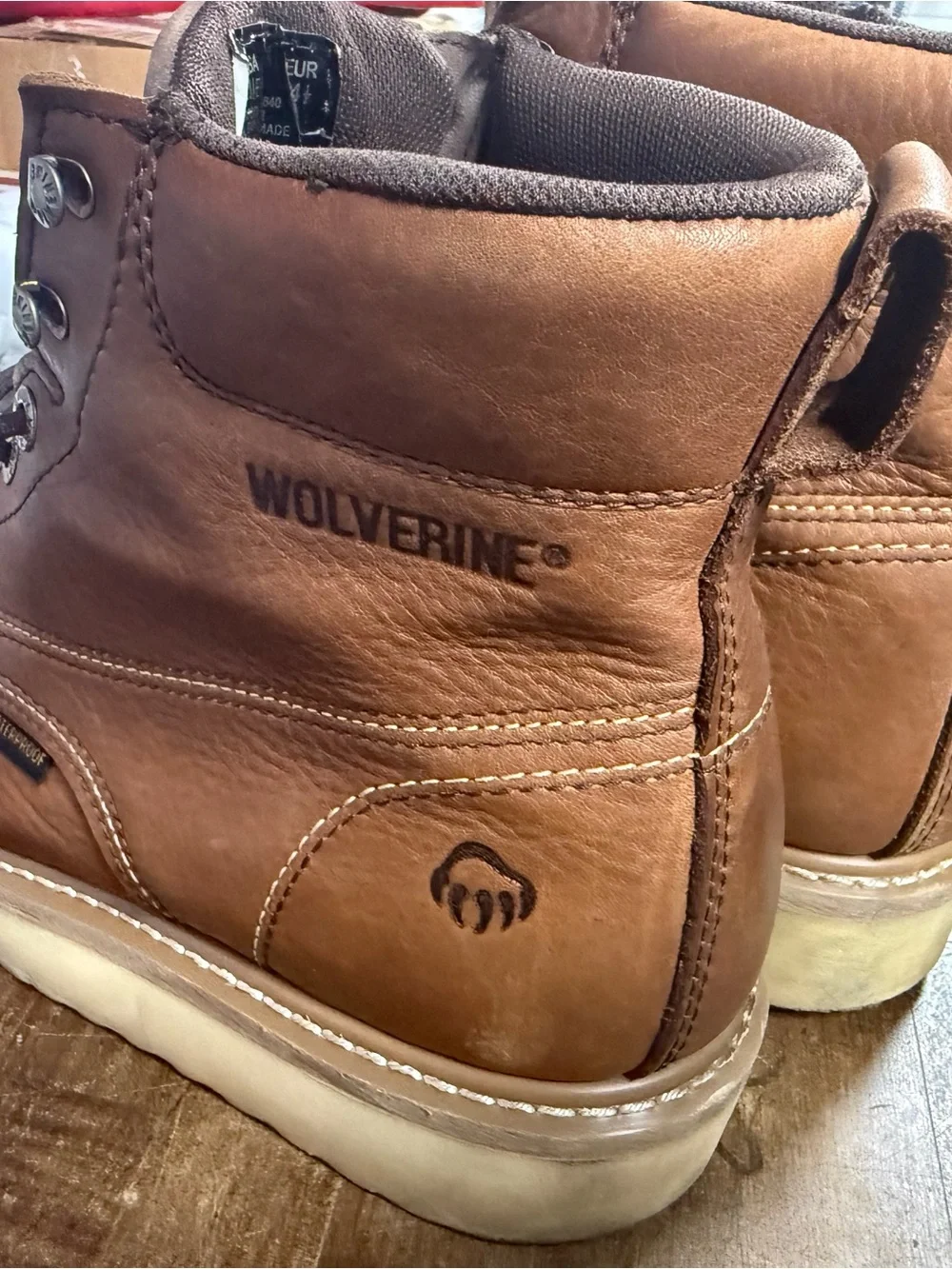 Wolverine composite toe work boot